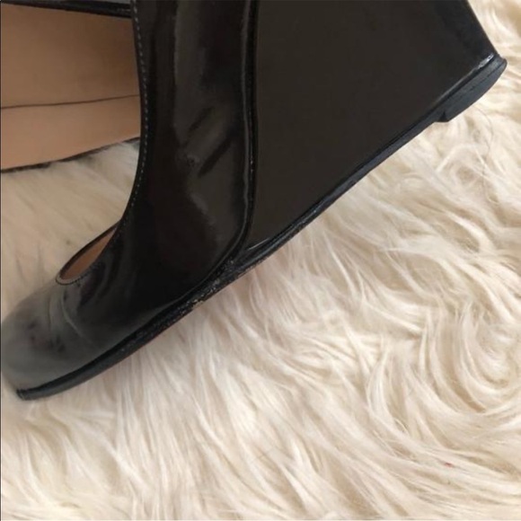 Christian Louboutin Patent Leather Wedge Heels - Picture 8 of 12